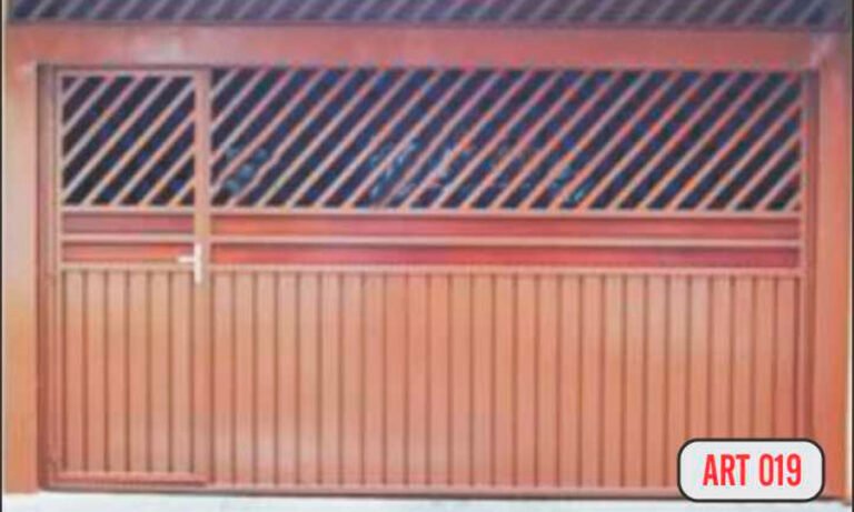 Portão automático em alumínio fabricado e instalado pela PW Vidros em São Paulo