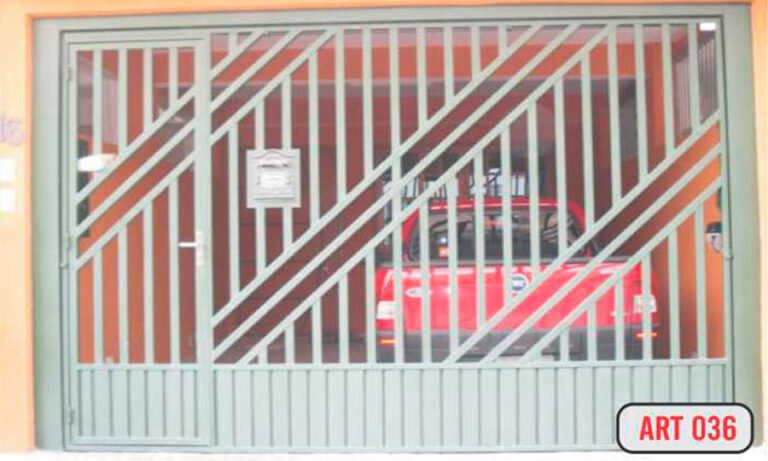 Portão de alumínio fabricado sob medida pela PW Vidros em São Paulo